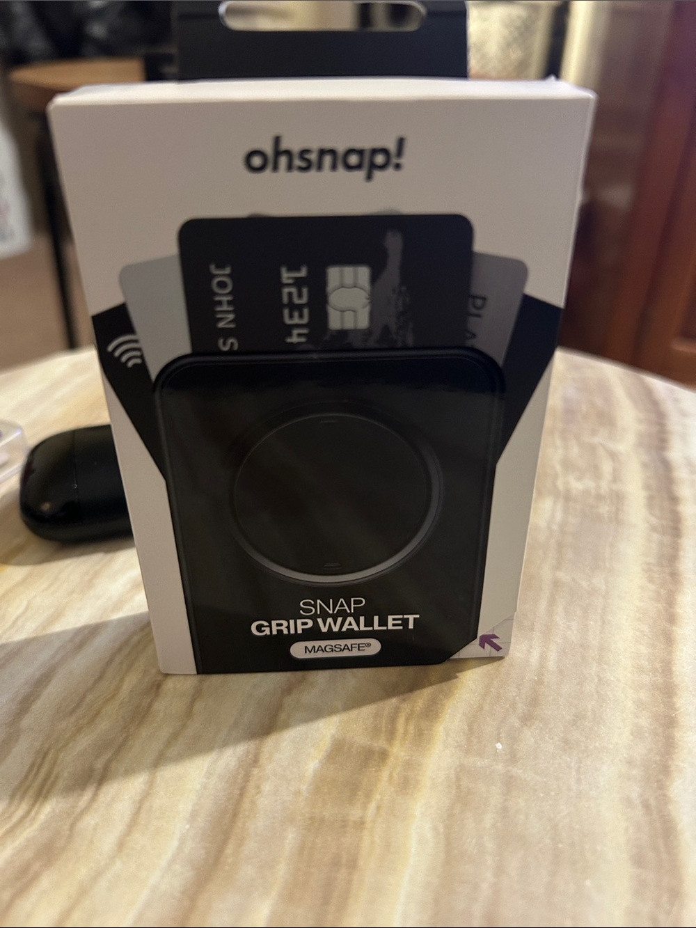 Snap Snap Grip Wallet MagSafe in Black